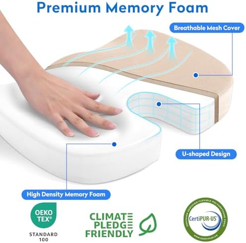 CushZone Memory Foam Seat Cushion - Image 2
