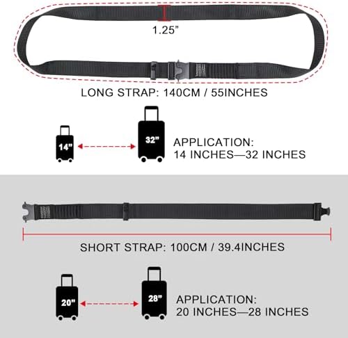 Luggage Straps, Stretchable Luggage Connector Straps - Image 3