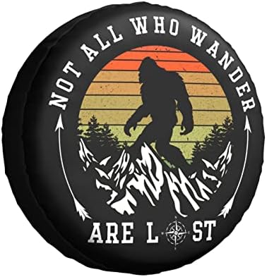 Not All Those Who Wander are Lost Spare Tire Cover by FATTTYCY