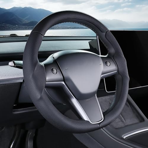 Steering Wheel Cover for Tesla Model 3 2017-2023/ Model Y 2020-2024 - Image 2
