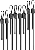 36" 48" 60" Black Adjustable Carabiner Bungee Cords by LuckyStraps