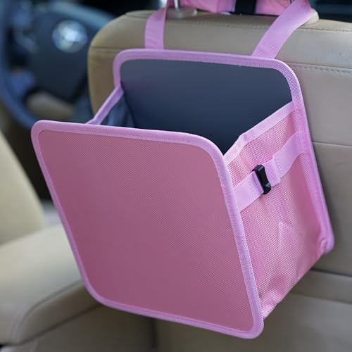Ginsco 2 Gallons Open-Top Car Trash Can, Hanging Car Trash Bag by Ginsco