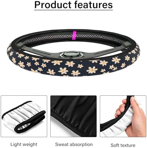Steering Wheel Cover Neoprene Material Most Cars Men&Women Universal 15 inch - Image 6