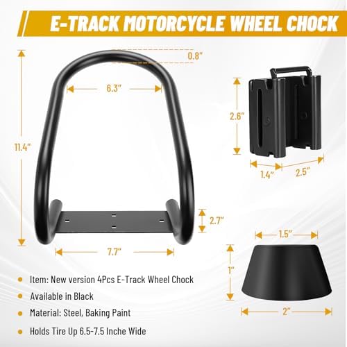 TOBUMO 4-Pcs E Track Wheel Chock - Image 2
