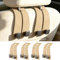 Amooca Car Headrest Hooks 4-Pack Suede Seat Organizer by Amooca