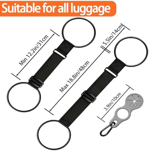 4 Pack Adjustable Luggage Straps - Image 5