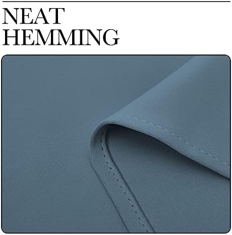 NICETOWN Smoky Blue Blackout Curtains, 2 Panels - Image 6