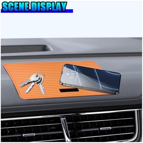 Craedli Car Dashboard Anti-Slip Mat, 11.81"×5.94" Waterproof PVC Phone Gripping - Image 3