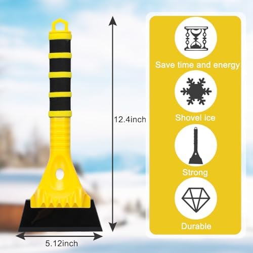 Snow Brush and Ice Scraper Set for Car Windshield Snow Frost Ice Removal Tool - Image 3