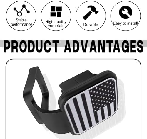 Trailer Hook Dust-Proof Plug, 1.9 Inch Hitch Cover Trailer Hitch Cover - Image 5