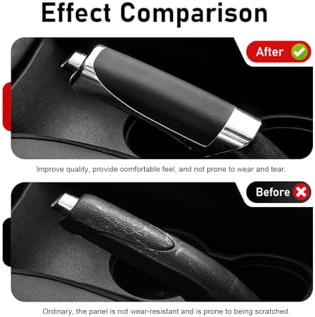 Car Handbrake Cover, ABS Anti-scratch Electroplating Decor Protective Cover - Image 5