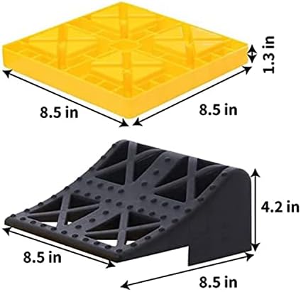 Homeon Wheels 10 Packs Rv/Camper Leveling Blocks, Chocks Anti-Slip Pads Design - Image 3