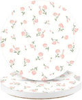 Vintage Flowers Car Coasters, Absorbent 2 Pack by Watbro
