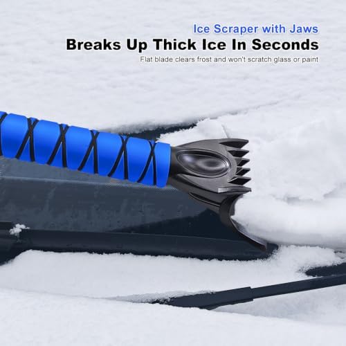 SEAAES Ice Scraper and Brush, Extendable Snow Brush - Image 6