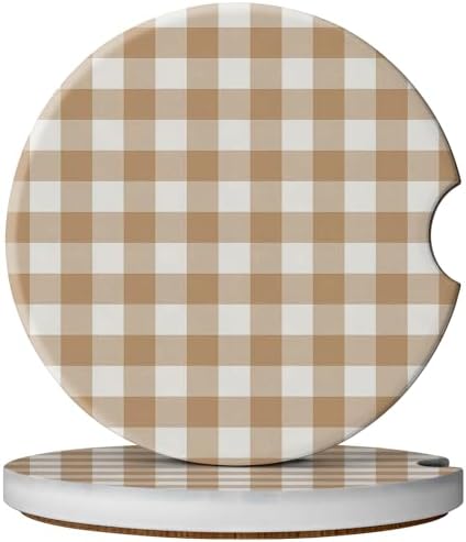 2 Pack Car Coasters for Cup Holders, Cute Car Accessories Interior by YeeCASE