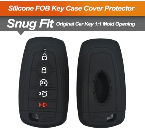 Silicone Key Fob Cover Fit for Ford Fusion F150 F250 F350 F450 F550 Edge - Image 3