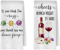 Bunco Wine Gifts Kitchen Towels 16x24 Inch Set of 2 by Unknown