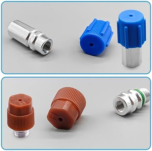 CANIPHA 17 Pcs Air Conditioning Valve Core Kit, R12 to R134a Conversion Kit - Image 5
