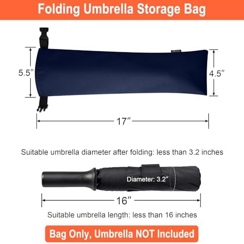 Cosmos 1 Pc Umbrella Bag Waterproof Travel Umbrellas Storage Pouches Wet - Image 2