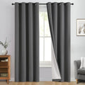 Yakamok Dove Grey 100% Blackout Curtains 84 Inches Long 50" Wide 2 Panel by Yakamok