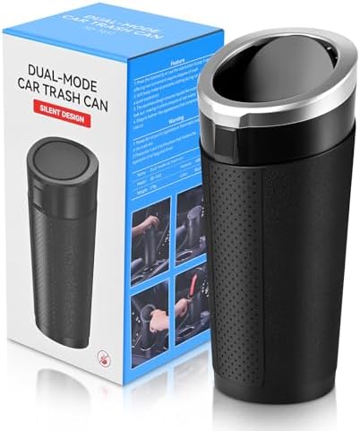 Car Trash Can with Lid, 1 Pack by Hiitytin