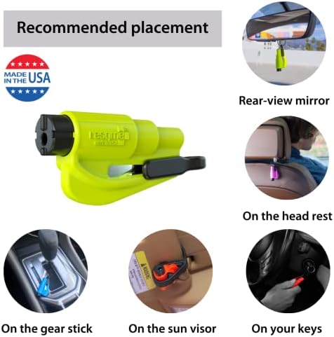 RESQME The Original Compact Emergency Keychain Car Escape Tool, Seatbelt Cutter - Image 5