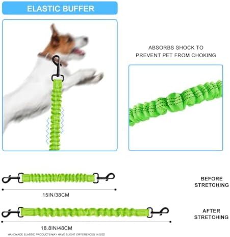 Dog Seat Belt for Bike Basket, Shock Absorbing Lead Bicycle Safety Leash - Image 4