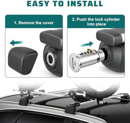 4 PCS Lock Cores, One-Key System Locking Kit Includes 1 Control Key, 2 Keys & 4 - Image 4