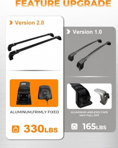 330 lb Roof Rack Cross Bars Fit - Image 3