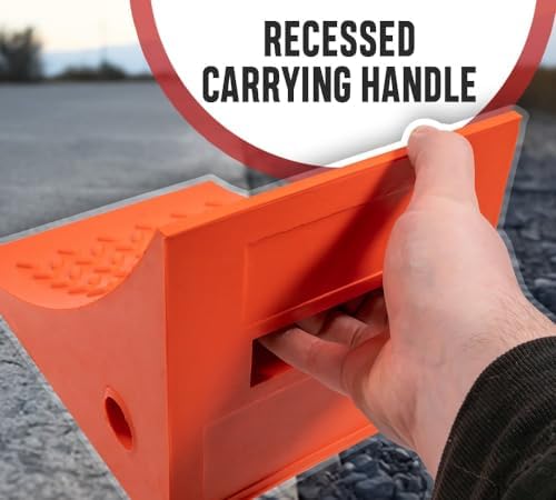 Mytee Products Polyurethane Small Wheel Chock W/Mounting Holes - Image 4