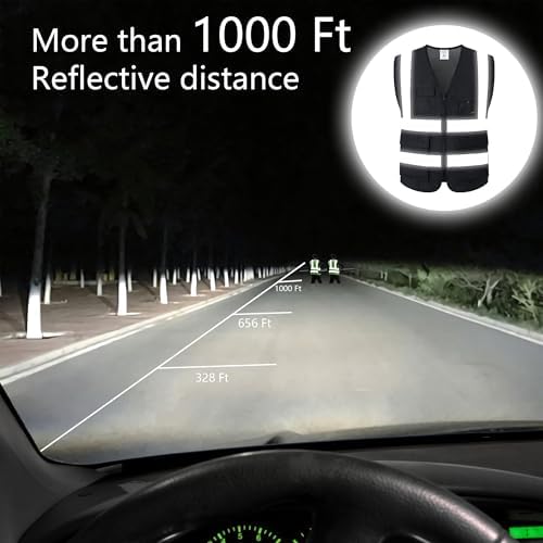 Reflective Safety Vest for Men Women Construction Vest ANSI Standard AP1 - Image 4