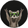 Spare Tire Cover with Funny Green Glasses Raccoon Pattern 15inch by Unknown
