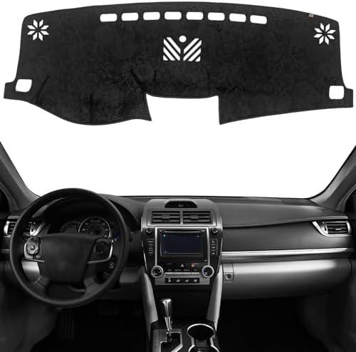 Dashboard Cover Dash Mat Fit for to-yota Camry 2017-2012, Car Dash Board Mat by KEYOOG