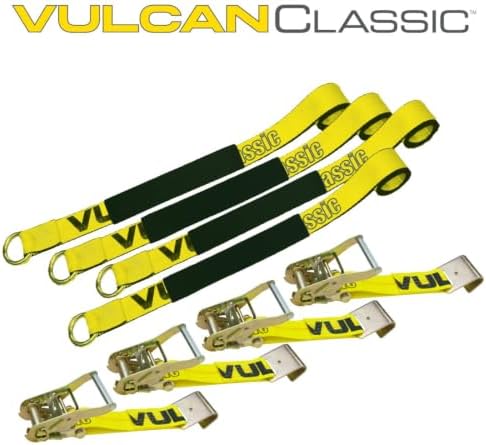 VULCAN Car Tie Down with Flat Hooks - Image 3