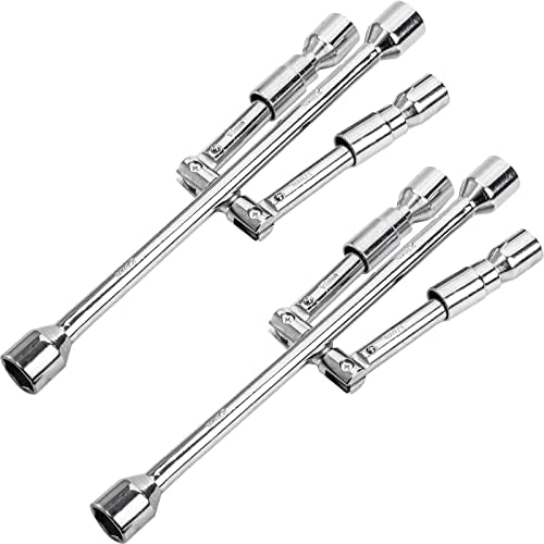 Hedume 2 Pack 14 Inches Universal Folding Lug Wrench, 4-Way Foldable Cross by Hedume