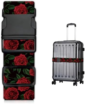 Luggage Straps for Suitcases, Heavy Duty Travel Belt by JYCardPKT