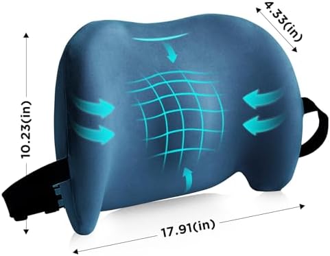 Lumbar Support Pillow for Office Chair, Memory Foam Car Back Cushion - Image 6