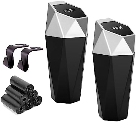 Ginsco Car Trash Can Cup Holder, 2 Pack Mini Car Trash Can by Ginsco