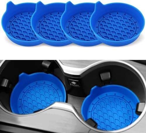 SINGARO Car Cup Holder Coaster, Silicone Cup Holder Insert, Universal Non-Slip by SINGARO