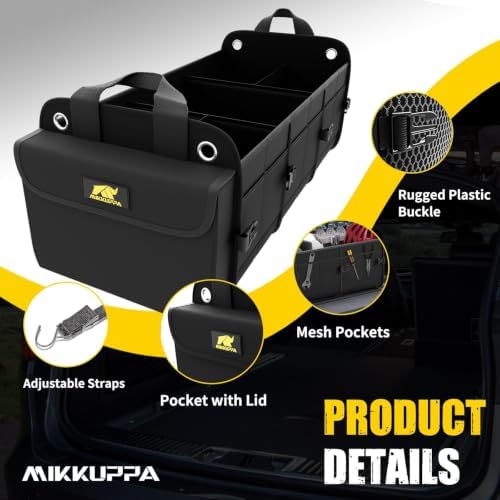 MIKKUPPA Trunk Organizer for SUV - 100L Collapsible Car Organizer - Image 4