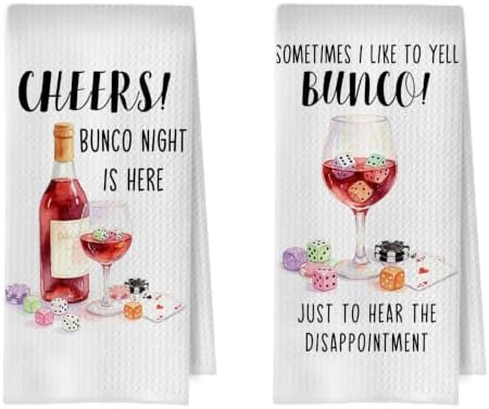 Bunco Poker Gifts Kitchen Towels 16x24 Inch Set of 2 by Unknown