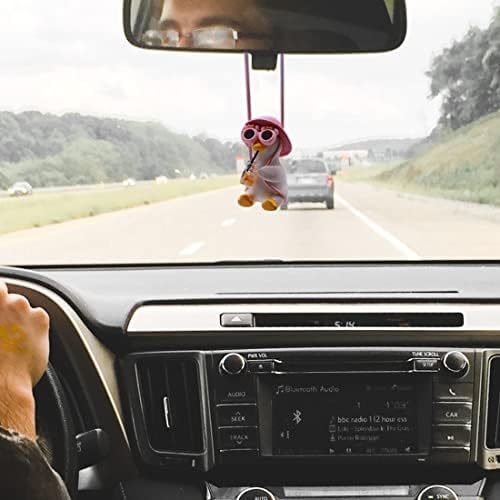 Cool Swinging Duck Car Hanging Ornament, Pendant Interior Rearview Mirror - Image 5