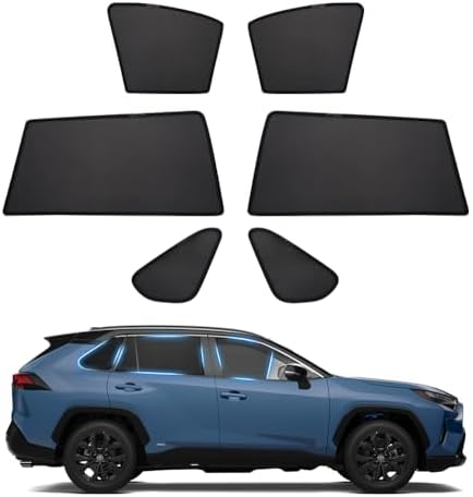 Powerty Side Window Shades for 2019-2025 Toyota RAV4 Accessories, Upgrade by Powerty