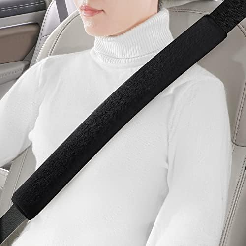 LACDL Extra Long Seatbelt Cover Super Soft Furry by LeadingAComfortableDrivingLife