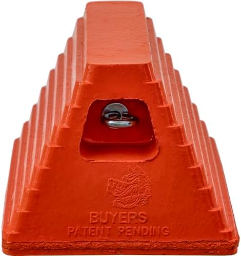 Buyers Products WC6810LP Heavy Duty Orange Rubber Wheel Chock - Image 3