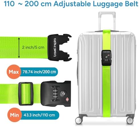 Travel Inspira 2 Pack Luggage Straps - Image 6