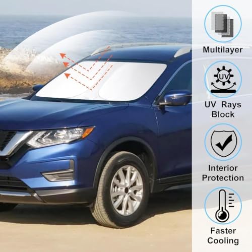 Front Windshield Sun Shade for 2014-2020 Ni ssan Rogue - Image 2