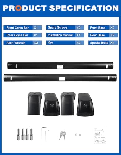 Wonderdriver 330lbs Roof Rack Cross Bars - Image 7