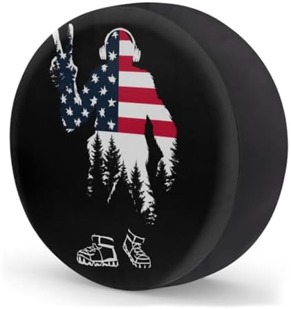 Rv Spare Tire Cover Wheel Bigfoot Flag Mountain Tire Covers Wheel Protectors - Image 2