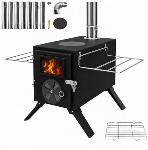 Wood Burning Stove, Portable Camping Stove - Image 2
